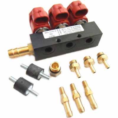 Форсунки Alex на 3 цилиндра 3 Ohm